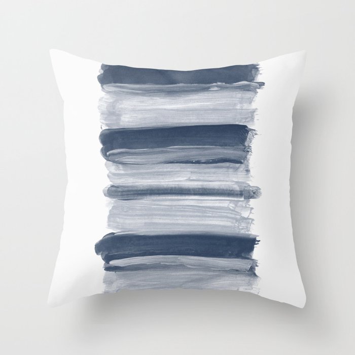 Abstract Minimalism Brushstrokes #3 #minimal #ink #decor #art #society6 Throw Pillow