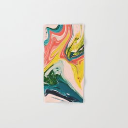 Revival: A colorful retro painting by Alyssa Hamilton Art   Hand & Bath Towel