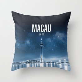 Macau Wallpaper Throw Pillow