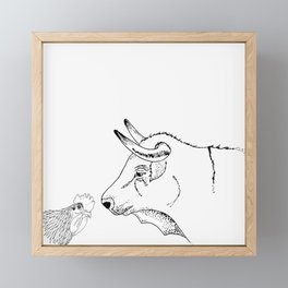 A Cock and Bull Story Framed Mini Art Print