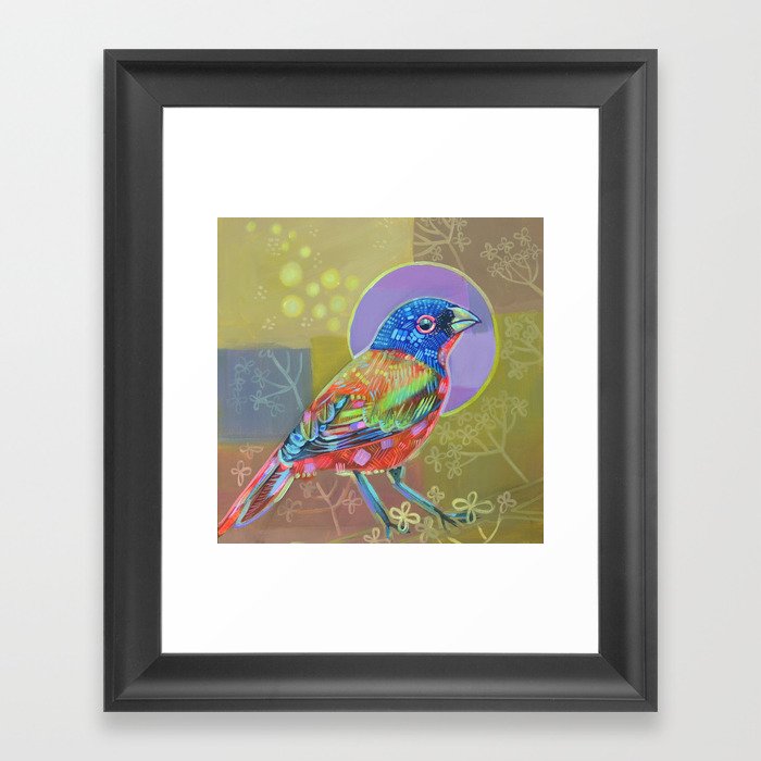 painted bunting Framed Art Print