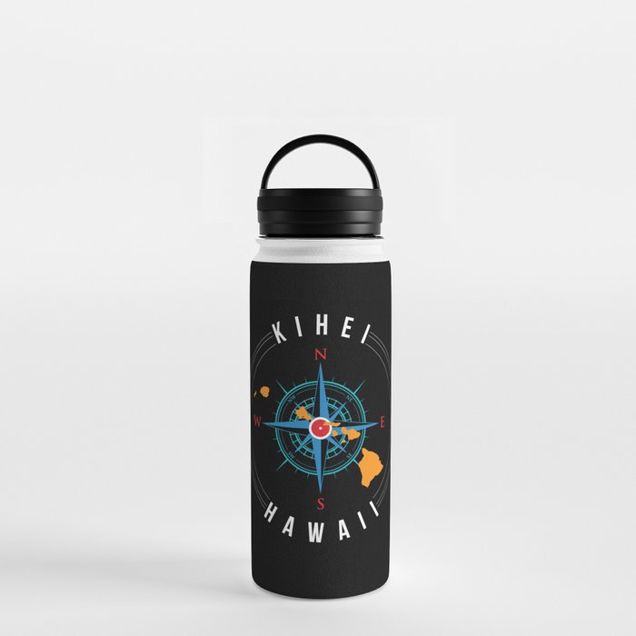 Kihei Hawaii Beach Vacation Surfers Water Bottle