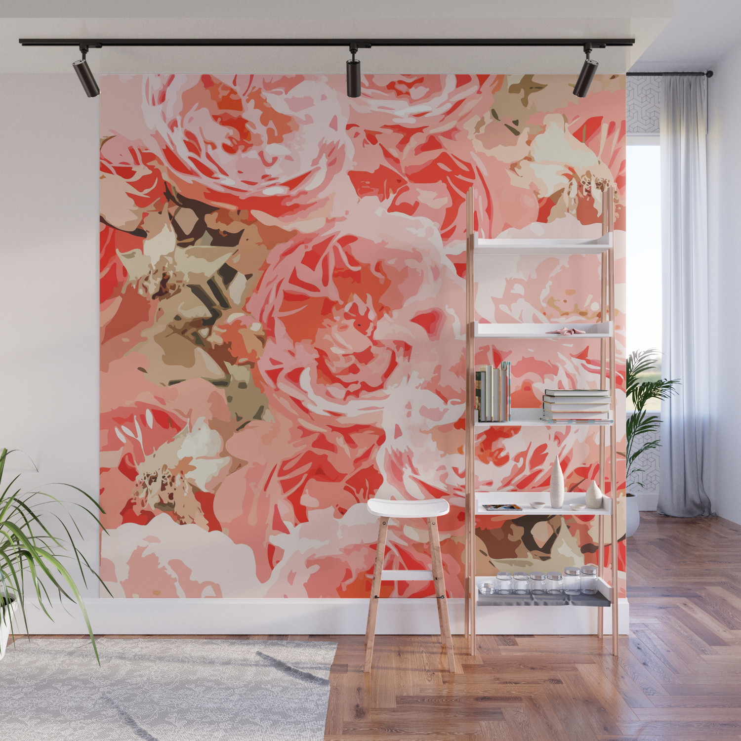 Fiona Digitalart Nature Floral Wall Mural By 83oranges