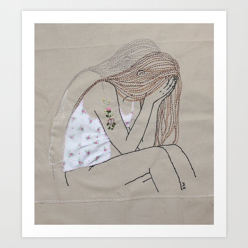 Grief Art Print By Katiwo Society6