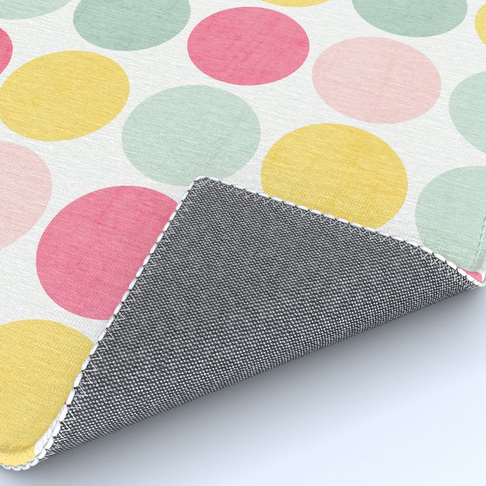 Confetti Dots Rug By Herart Society6 Confetti Dots Rug