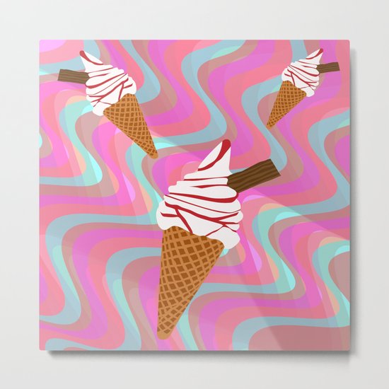 We All Scream For Ice Cream Metal Print
