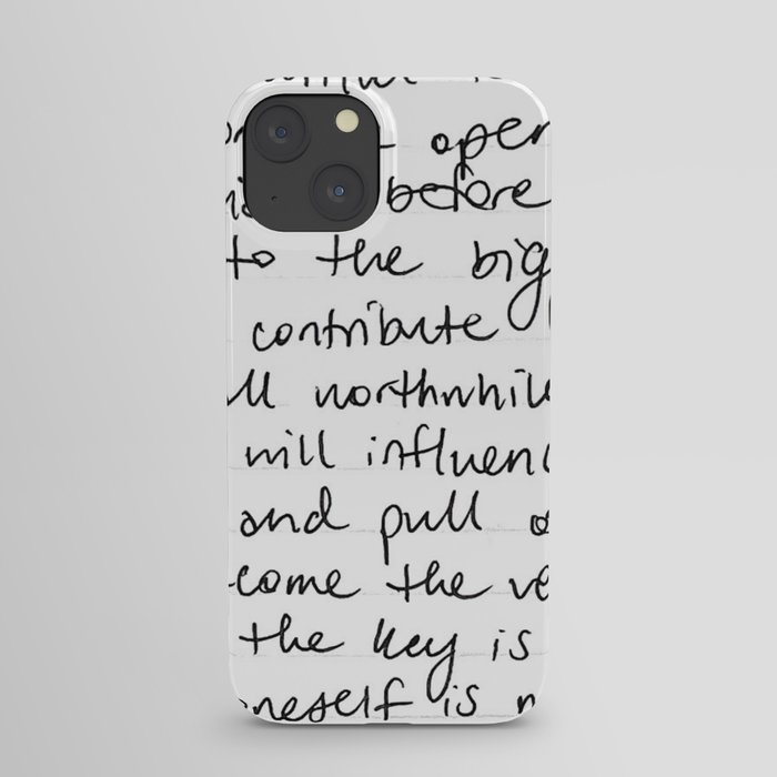 handwritten daydream iPhone Case