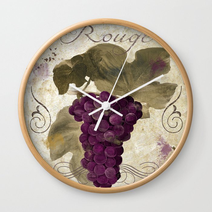 Tuscan Table Rouge Wall Clock