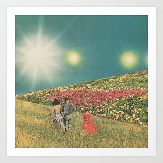 Towards the suns Art Print
