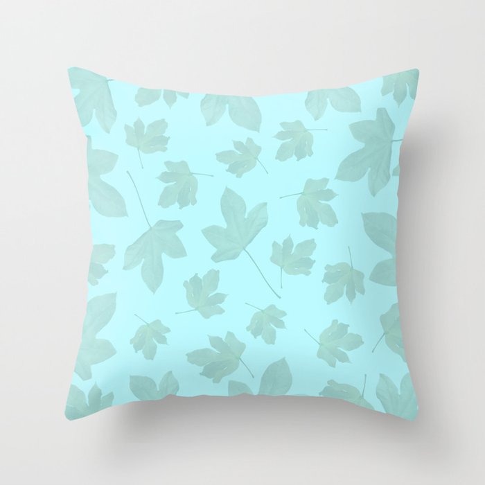 Exotic leaves pattern 30 Throw Pillow