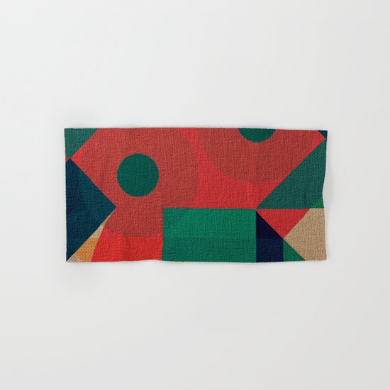 Geometric War Hand & Bath Towel