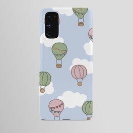 Hot air balloons blue Android Case