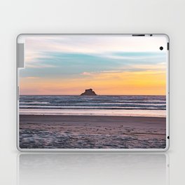 Sea Stack Beach Sunset | Oregon Coast Travel Photography Laptop Skin