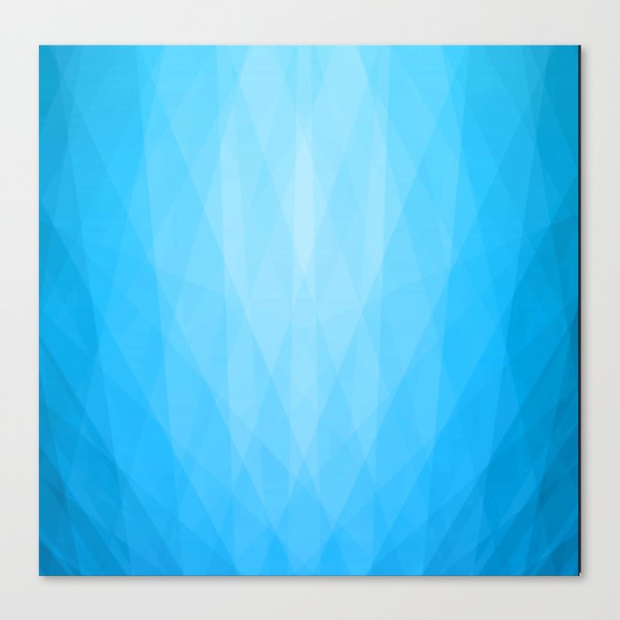 BLUE ICED DIAMOND BACKGROUND. Canvas Print
