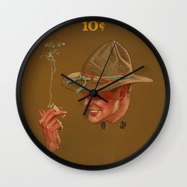 Chesterfield Cigarettes 10 Cents, Mild? Sure and Yet They Satisfy by Joseph Christian Leyendecker Wall Clock