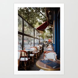 Paris Cafe & Restaurant, European France Travel Print | Parisian French Street, Fine Art Photography Art Print