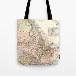 The Nile River Valley Map (1910) Tote Bag