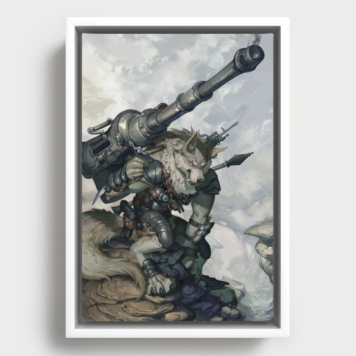 Shock and Awe Framed Canvas