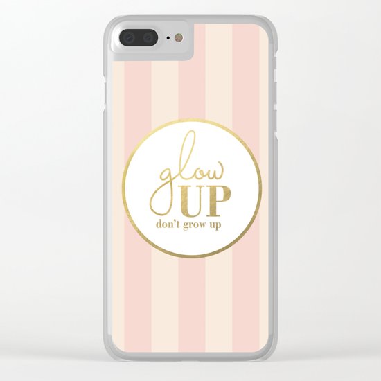 Glow up poster Clear iPhone Case