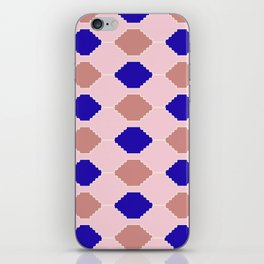 70s Retro Checkered Southwest Motives Kilim Pattern iPhone Skin