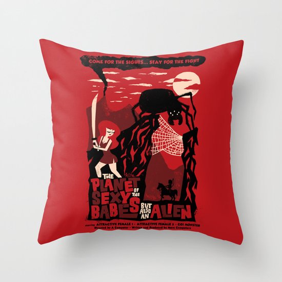 B-Movie Throw Pillow