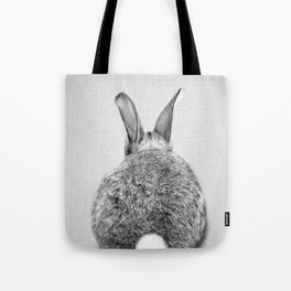 Rabbit Tail - Black & White Tote Bag