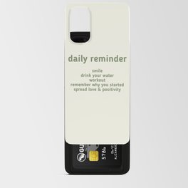 Daily Reminder Quote Android Card Case