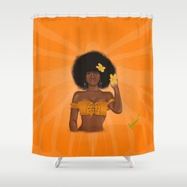 Orange Dream Shower Curtain