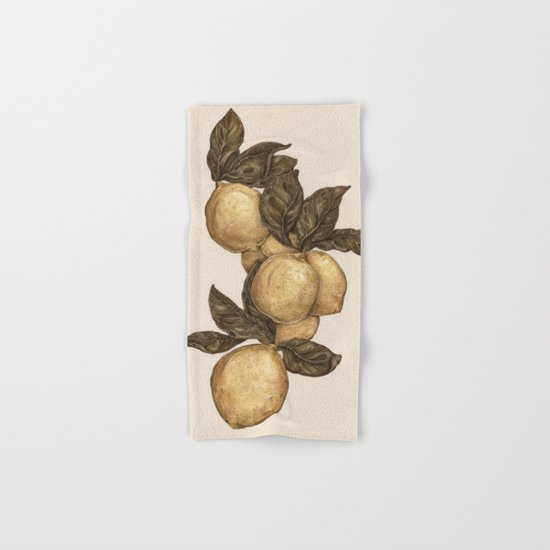 Lemons Hand & Bath Towel