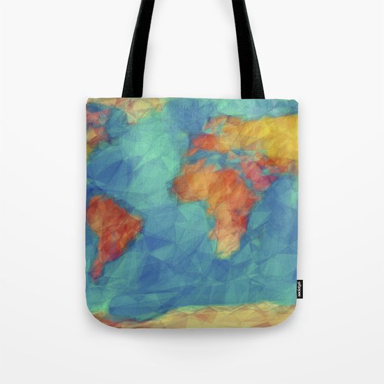 World Map Tote Bag