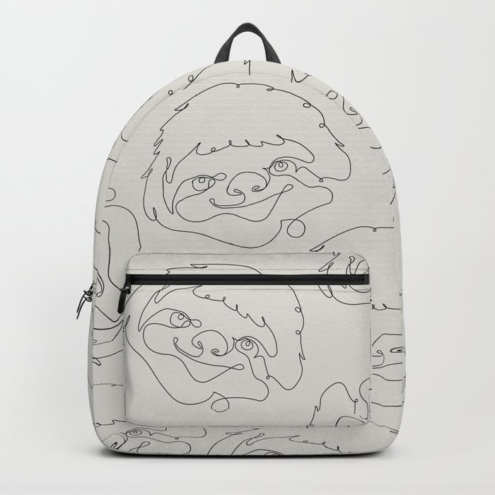 One Line Sloth Backpack