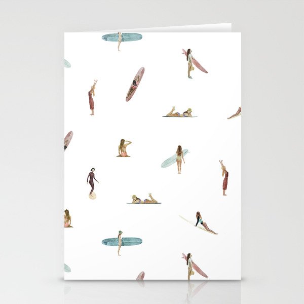 Surf Girls Stationery Cards