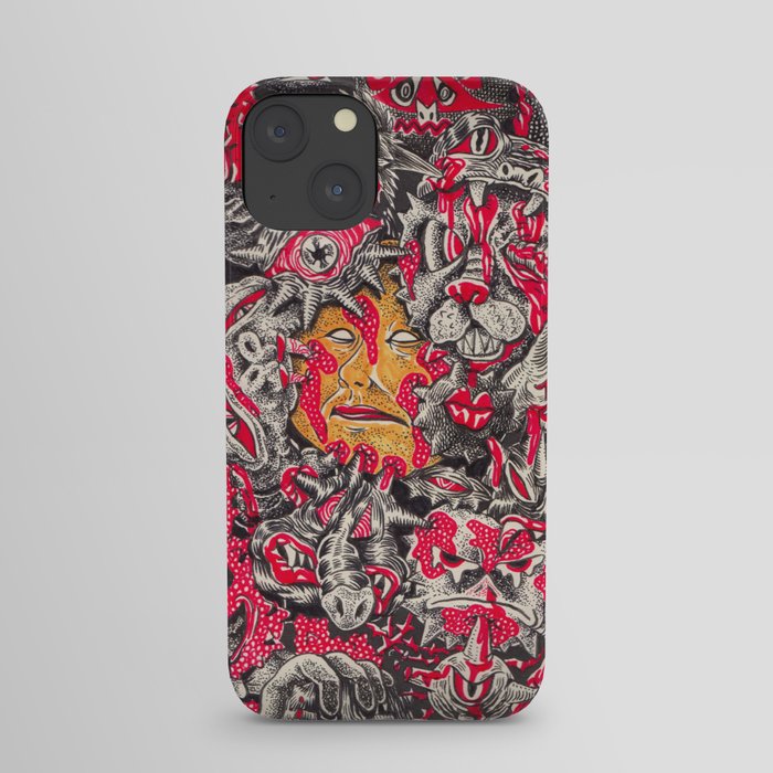 Red monster iPhone Case
