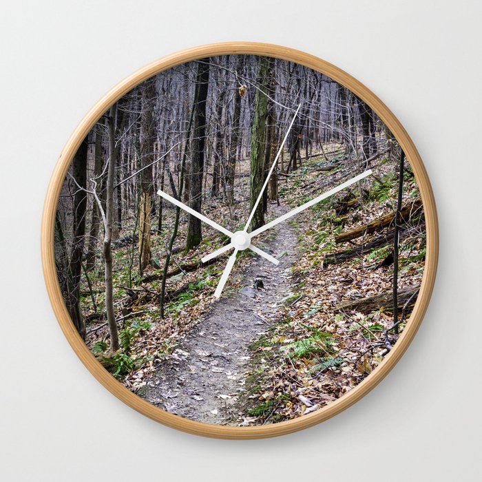 winter forest Wall Clock