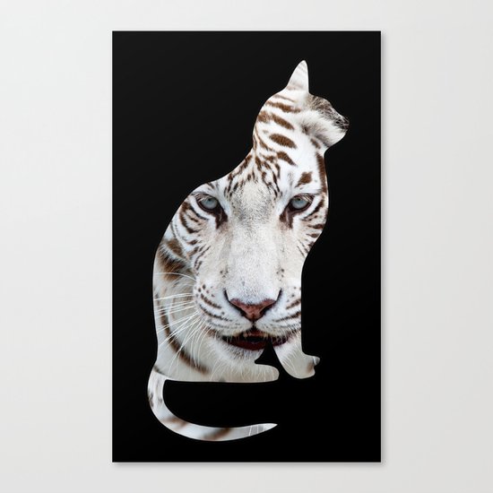 BIG AND SMALL CAT Canvas Print