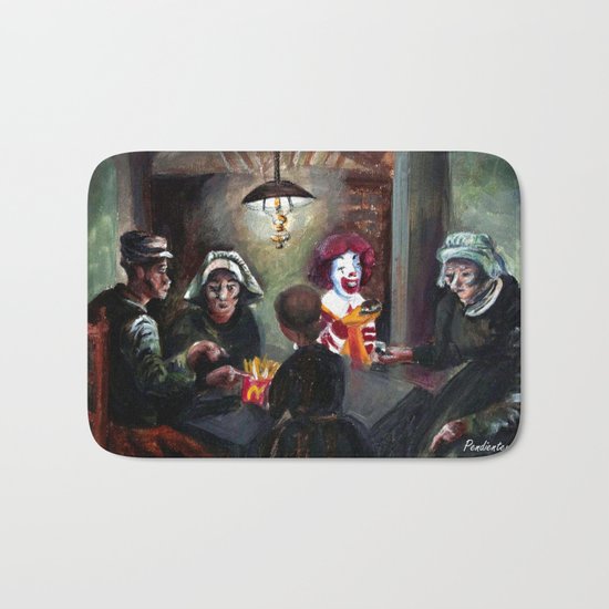 The McChips Eaters (Van Gogh) Bath Mat