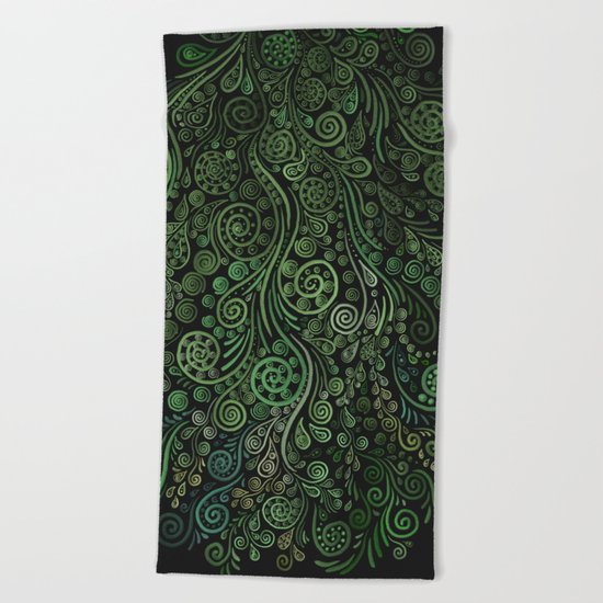 Fantasy Tree Greenery Beach Towel