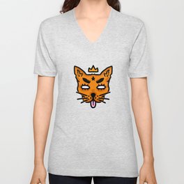 King of Foxes V Neck T Shirt