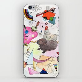 Friendship with Birds and Abstract Painters I - Wassily Kandinsky iPhone Skin