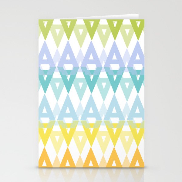 Spring summer fresh color letter pattern  Stationery Cards