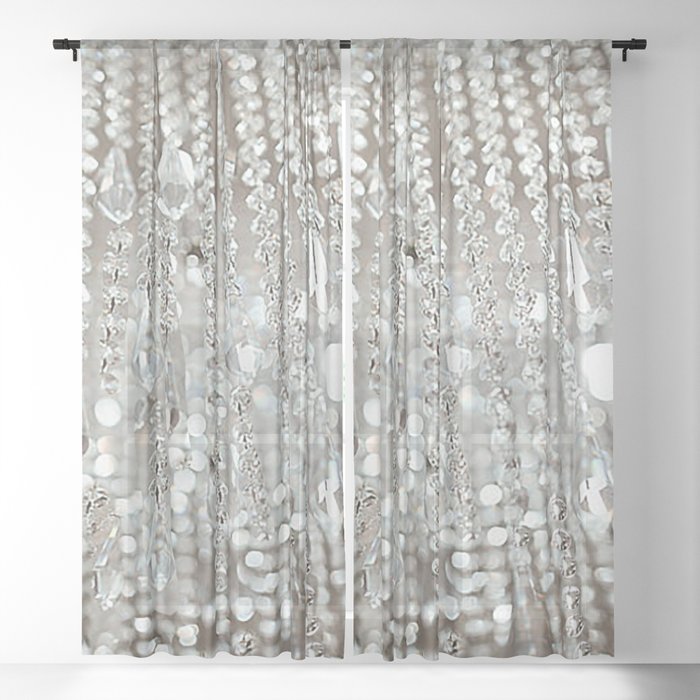 Crystals and Light Sheer Curtain