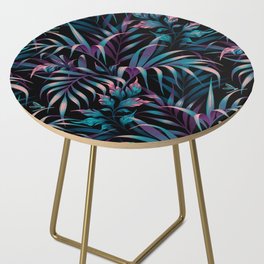 Palm Garden - Purple / Teal Side Table