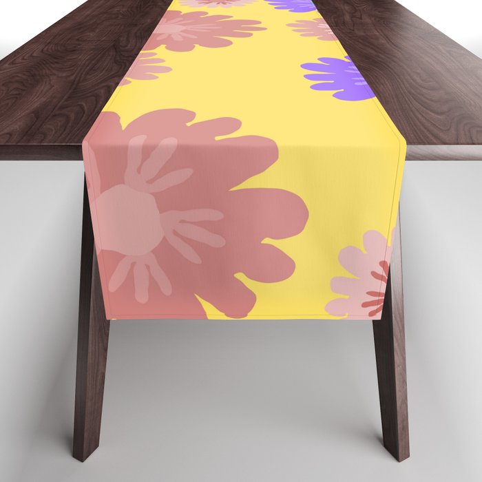 Floral Texture Background Table Runner