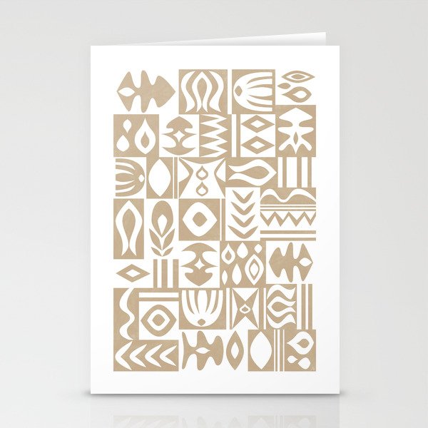Boho geometric art Stationery Cards