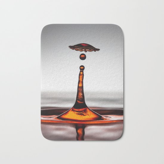 Cool water drop splash umbrella Bath Mat