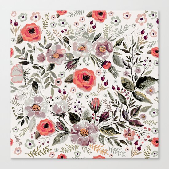 VS FLORAL Canvas Print