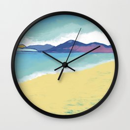 Beach Art/ Wall Art/ Coastal/ Abstract/ Gift Wall Clock