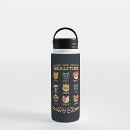 Alternative Realities And I Still Dont Care Cats by Tobe Fonseca Water Bottle