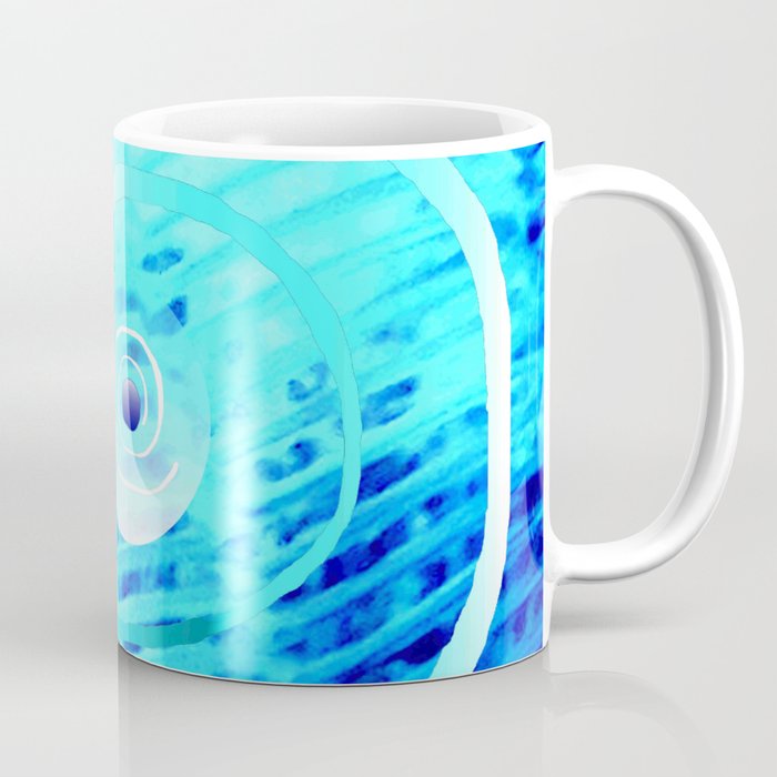 Spiral on  blue Coffee Mug