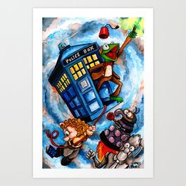 Muppet Who - The eleventh doctor. Art Print